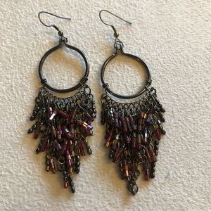 chandelier beaded earrings